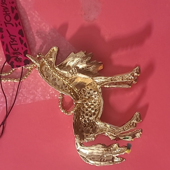 Crystal Rainbow Unicorn Necklace/Brooch - Picture 3 of 4